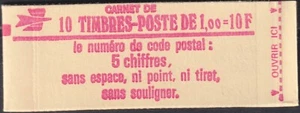 FRANKREICH: Notizbuch Nr. 1972-C2 **, Konf.4, offenes Notizbuch (Note 23 €) - Bild 1 von 1