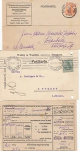 Stuttgart Lot 3 Postkarten alt Firmen Agentur Fleisch Baden-Württemberg 2407231 - Picture 1 of 2