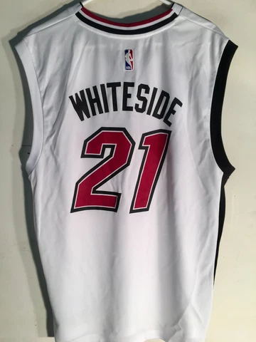 Adidas NBA Jersey Miami Heat Hassan Whiteside White Alt 3rd sz XL Cover