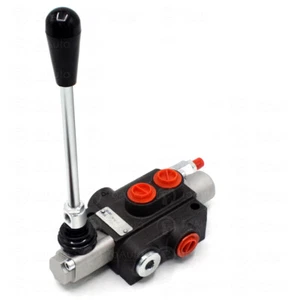 1 carrete válvula de control direccional hidráulico 11 GPM ajustable para cargador de tractores - Imagen 1 de 11