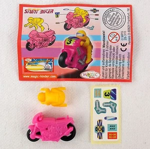 Huevo sorpresa figuras moto rosa 2S370 con BPZ AKF salvaje acrobacias motorista huevo - Imagen 1 de 2