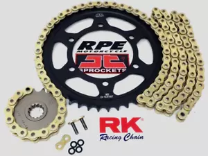 2009-2016 Suzuki GSXR1000 RK ZXW 520 Gold OEM 17/42 Chain and Sprockets Kit - Picture 1 of 4