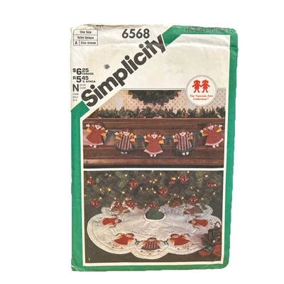 Simplicity 6568 One Size Angel Garland & Appliquéd tees skirt sewing Pattern - Image 1 of 2