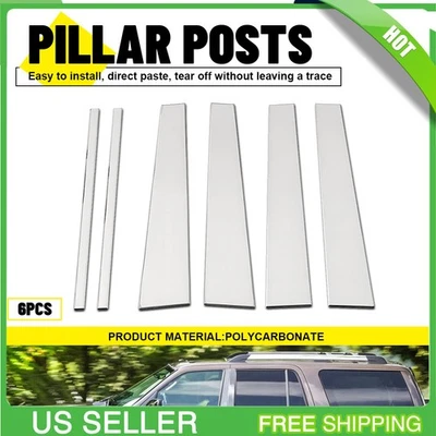 6 piezas cubiertas de moldura de puerta poste de pilar para Lincoln Navigator Ford Expedition 1997-17 Foto 1 de 4
