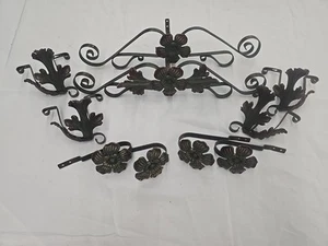 VINTAGE 10-TEILIGES VORHÄNGE VORHANG HARDWARE SET - Bild 1 von 9