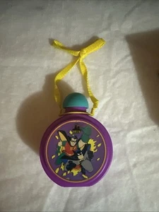 Batman & Robin Vintage Canteen Purple Teal & Yellow 1995 Fun Designs Inc Plastic - Picture 1 of 5