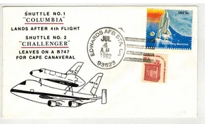 1982 DUAL SPACE EVENT SHUTTLES COLUMBIA & CHALLENGER FLIGHTS EDWARDS AFB - Picture 1 of 1