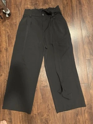 Lilit Detail Pants Color Black High Rise Wide Leg  Size M - Image 1 of 4