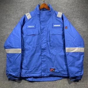 Giacca FR foderata Red Wing Daletec uomo XL-R blu resistente all'arco full zip abbigliamento da lavoro - Foto 1 di 15