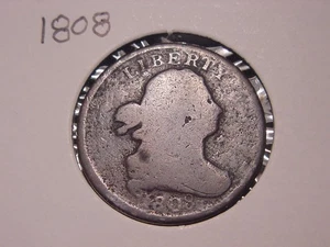 1808 DRAPED BUST HALF CENT GOOD DETAILS BETTER DATE FREE SHIPPING - Picture 1 of 2