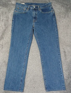 Levi's 514 Jeans Mens W33 L28 Medium Blue Straight Lot 514 Premium Big E - Picture 1 of 19