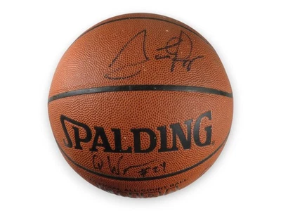 2002-03 Trail Blazers Autographed Basketball Pippen Stoudamire +9 JSA YY54284 - Image 1 of 4