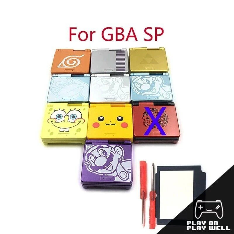 GBA SP Game Boy Advance SP Replacement Housing Shell -  Pick a style for you!! - Image 1 of 1