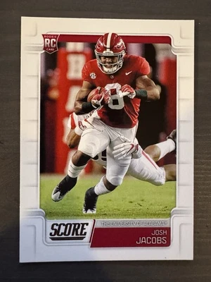 Josh Jacobs RC 2019 Score #383 Alabama Crimson Tide Football Card Packers Rookie - Image 1 of 4