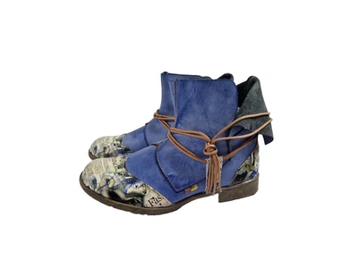 TMA EYES Damen Boots Stiefeletten Leder Gr.40, Neu !!