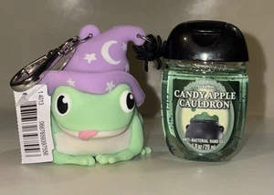 Bath & Body Works 2025 Candy Apple Pocketbac Sanitizer & Halloween Frog Holder - Picture 1 of 2