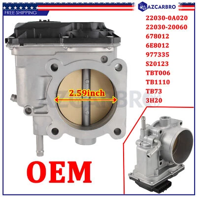 Para 04 05 06 Toyota Camry Sienna Solara Lexus ES330 RX330 3,3 L carrocería del acelerador 3MZ Foto 1 de 4