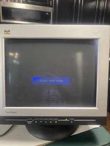 Vintage ViewSonic UltraBrite A90F+ 19" Color Computer Display CRT Monitor Tested - Picture 1 of 17
