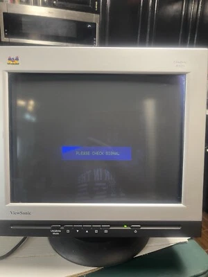 Monitor CRT con pantalla de computadora a color de 19" ViewSonic UltraBrite A90F+ de colección probado Foto 1 de 4