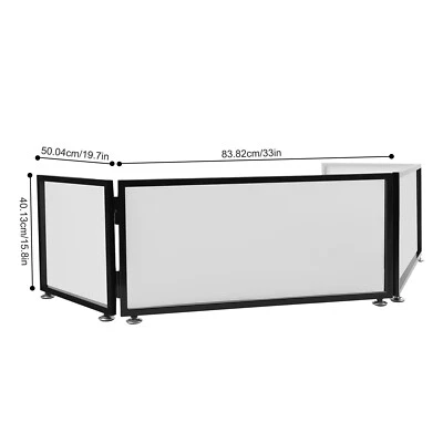 NUEVO Portátil DJ Eventos Fachada Cabina Plegable Cubierta Pantalla 2 Scrims 67*20x15.7"" Foto 1 de 4