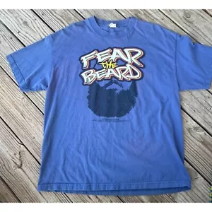 Fear The Beard James Harden T-Shirt Herren Large Blau Tee Shirt Alstyle |E1 - Bild 1 von 5