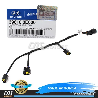⭐GENUINE⭐ Ignition Coil Harness for 06-10 hyundai Santa Fe Kia Optima 396103E600 Foto 1 de 4