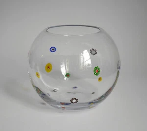 Leonardo MILLEFIORI  Vase Kugelvase Glas - Bild 1 von 10