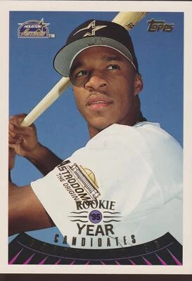 1995 Topps Traded & Rookies Brian Hunter #39T Houston Astros Baseball Card - Image 1 of 2