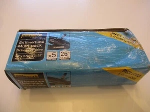 Confezione 5 Tubi Interni Bici Halfords - Valvole Schrader 26" x 1,75" - 2,125" Nuovi - Foto 1 di 12