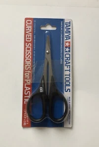 Tamiya Curved Scissors RC Car Body Plastic Model Craft Tools - New - Picture 1 of 2