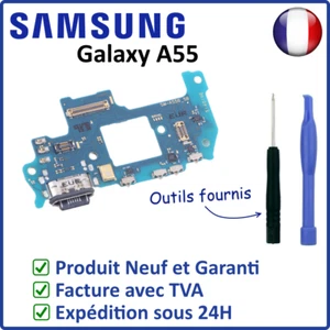 CIRCUIT CONNECTEUR DE CHARGE DOCK USB TYPE-C DU SAMSUNG GALAXY A55 - Foto 1 di 4