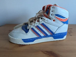 Adidas Originals Men's Attitude HI Shoes White Royal Men Size 12 NY Knicks Mets - Picture 1 of 9