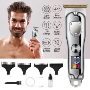 Rechargeable Hair Clippers for Men Children Cordless Barber Hair Trimmer Home - Picture 1 of 16