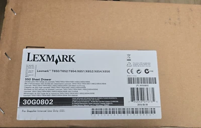 Lexmark 30G0802 550-Sheet Paper Drawer For T650 T652 T654 X651  X652 - Image 1 of 4