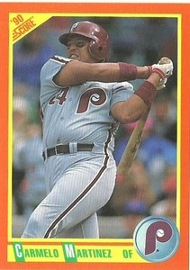 CARMELO MARTINEZ PHILADELPHIA PHILLIES #10T - SCORE TRADED NM-MT 1990