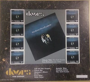 St. Vincent 1998 - The Doors, Soft Parade - Sheet of 8 Stamps Scott #2506 - MNH - Picture 1 of 2