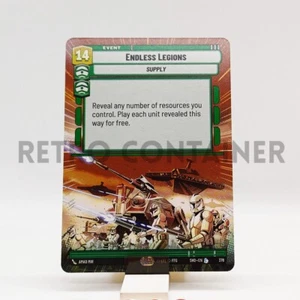 STAR WARS UNLIMITED SHADOWS OF THE GALAXY 378 L Endless Legion Hyperspace - Picture 1 of 1