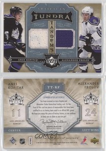 2007-08 Artifacts Tundra Tandems Icy Blue /50 Alex Frolov Anze Kopitar Alexander