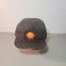 VTG Shell Oil Trucker Logo - Medium fitted Brown cap with winter flap