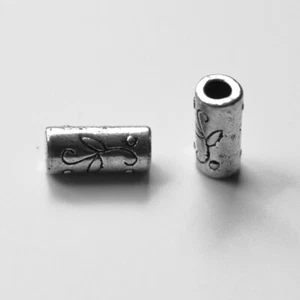 2 St / 3 x13 mm ID 2,3mm Perlen Zwischenperlen "Tube" Abstandshalter AntikSilber - Picture 1 of 1
