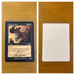 MTG✨Signed HAVOC DEMON ARTIST PROOF ✨Legions MINT Rare 2003 T. Baxa Artwork - Picture 1 of 3
