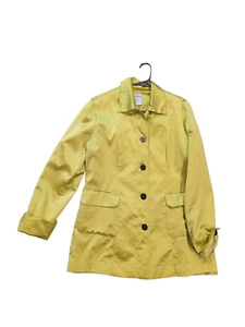 Chico's Jacket Women's Small Charteuse Silk Dress Button Down Lightweight Green  - Picture 1 of 3