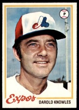 1978 TOPPS. DAROLD KNOWLES 101. MONTREAL EXPOS #414