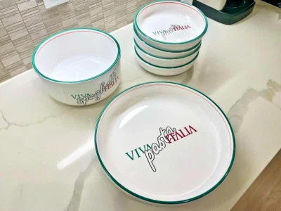 WAECHTERSBACH ESPAÑA VIVA PASTA ITALIA SERVIR PLATOS Y CUENCOS JUEGO DE 6 PIEZAS EATALY Foto 1 de 4