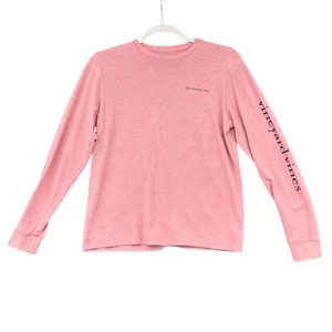 Vineyard Vines Edgartown Pink Crew Neck Logo Long Sleeve Girls Size Large - Picture 1 of 7