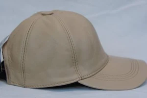 New 100% Real Genuine Lambskin Leather Baseball Cap Hat Sports Visor 32 COLORS - Picture 1 of 41
