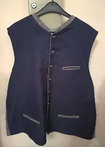 Original STOCKERPOINT Herren Trachten Weste Markus Gr. 60 Blau Grau - Bild 1 von 6