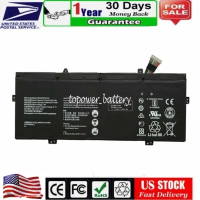 Bateria para Notebook HB4593R1ECW para Huawei Matebook 14" KPL-W00 MACH-WX9-PCB VLT-W60 - Imagem 1 de 4