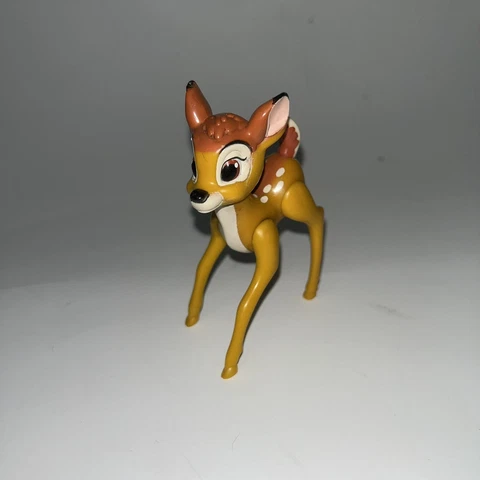 Vintage Bambi Disney Pose-able Toy 3.5" Collectible Figure Figurine Model Cover