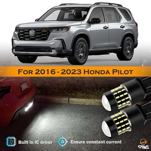 2x Backup Reverse Light 7443 7440 T20 LED Bulb For 2016 - 2023 Honda Pilot White - Foto 1 di 10